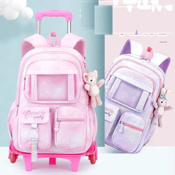 cartable a roulette fille primaire 2