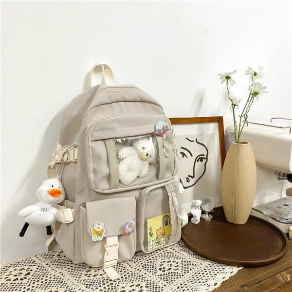 cartable ado fille beige 7