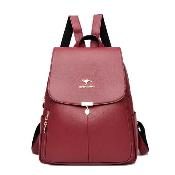 cartable cuir fille rouge 7