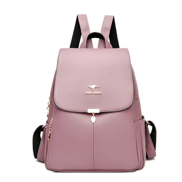 cartable cuir fille violet 10