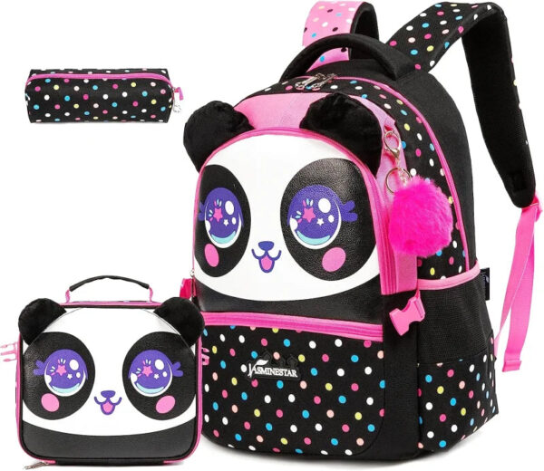 cartable fille animaux noir 3