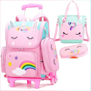 cartable fille arc en ciel